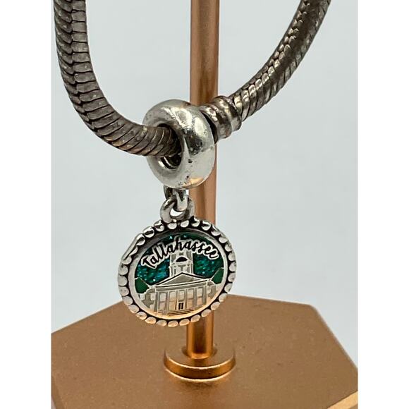 Pandora Charm Bracelet with 1 charms, about 8 inches - Picture 2 of 5